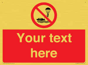 Custom No parasailing